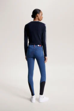 Tommy Hilfiger Equestrian Queens Denim Full Grip Ridebukse