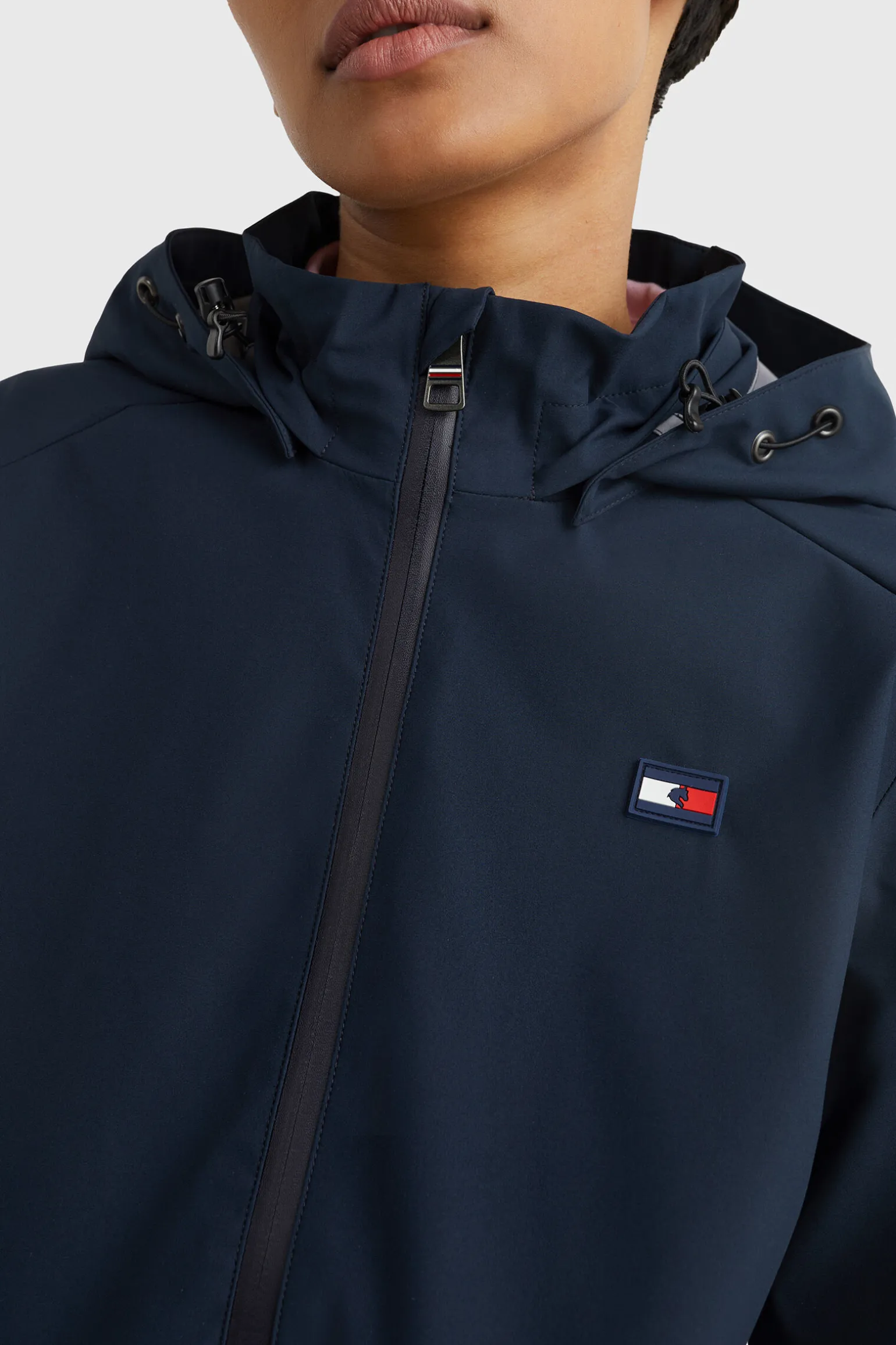 Tommy Hilfiger Equestrian vanntett bomberregnjakke for kvinner