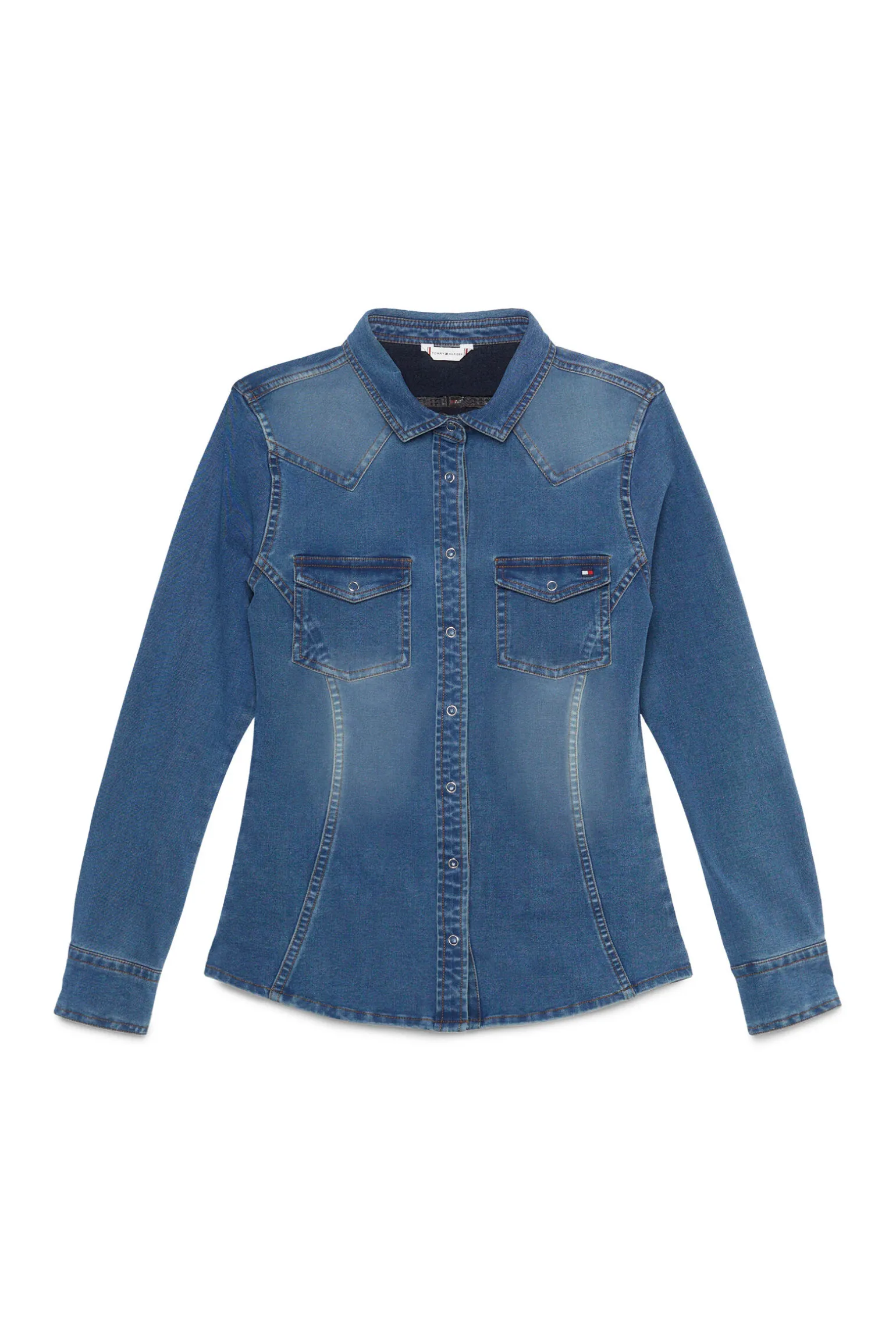 Tommy Hilfiger Equestrian Woodside Stretch Denim skjorte