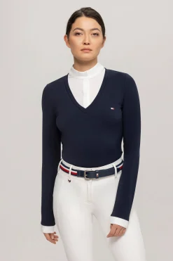 Tommy Hilfiger Equestrian Montana dames 2-i-1 stevneskjorte