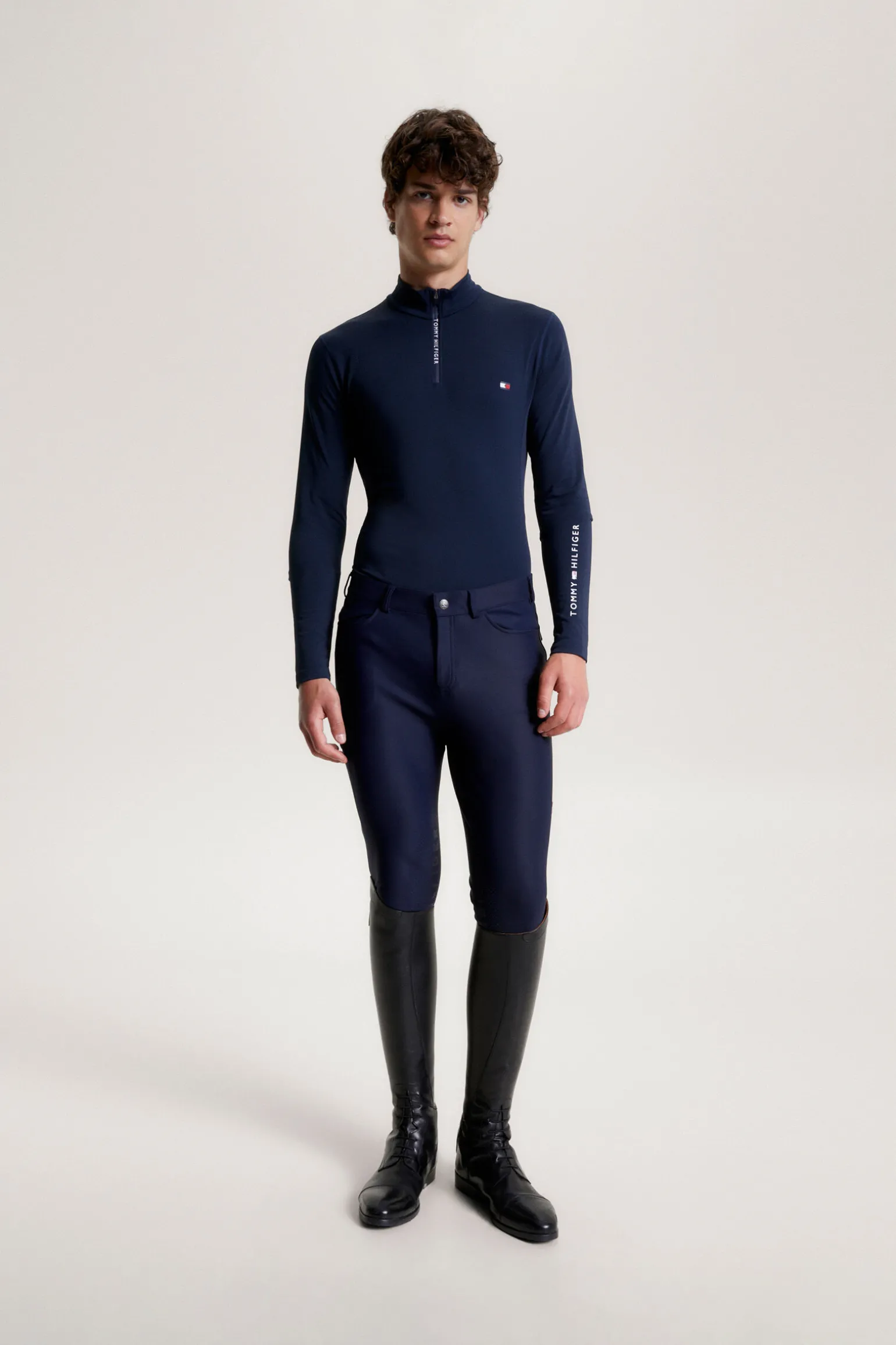 Tommy Hilfiger Equestrian 1/4 Zip Termoskjorte for menn