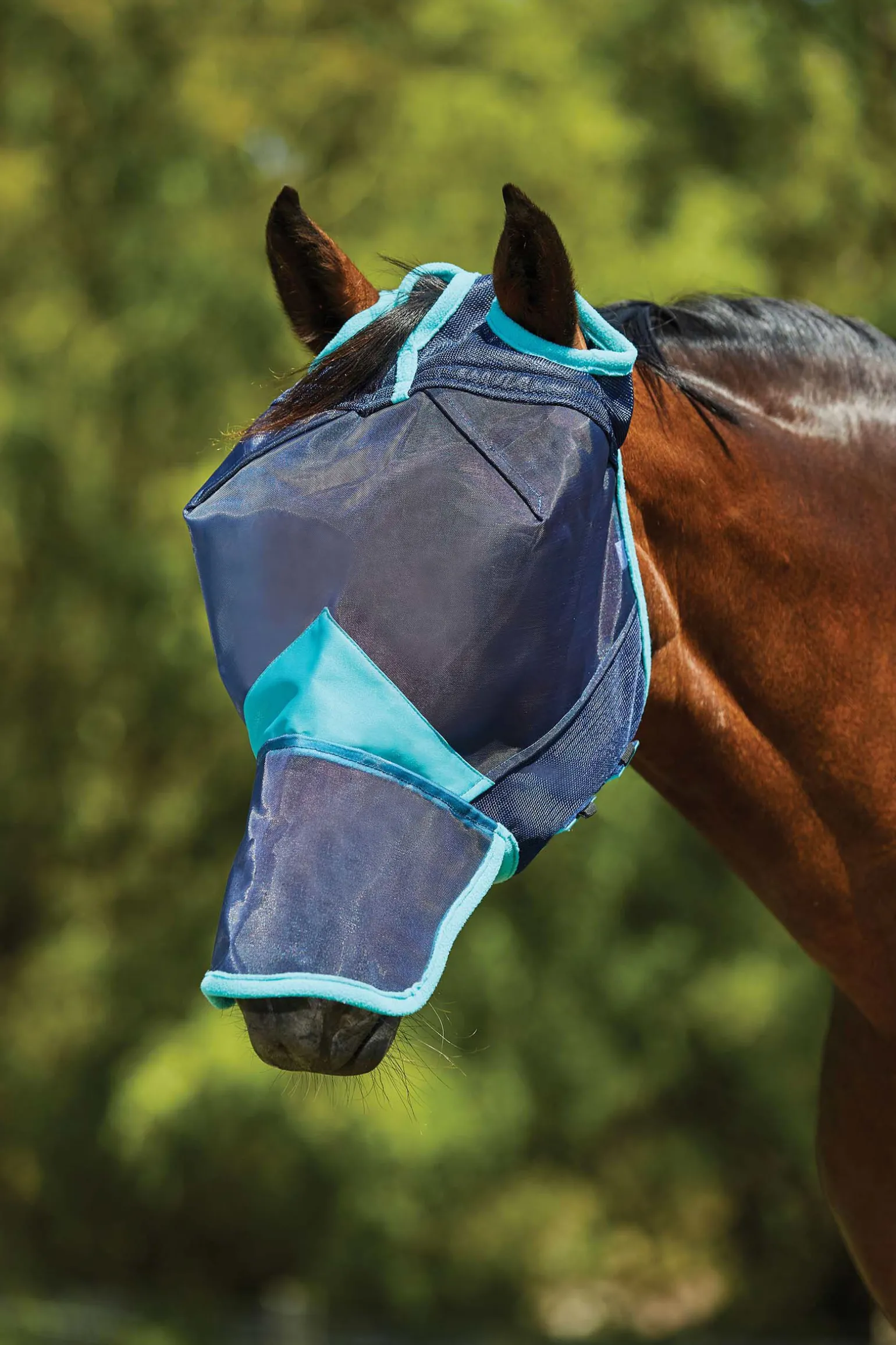 Weatherbeeta Comfitec Deluxe Fine fluemaske i mesh med nese